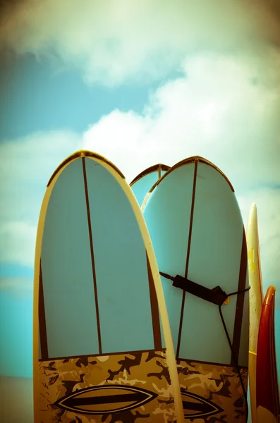 Винтажные доски для серфинга — стоковое фото