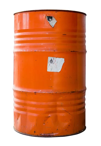 Isolated Industrial Waste Drum — Stock Photo, Image