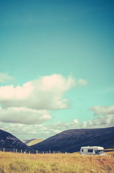 kamyonet ve karavan veya karavan tatil