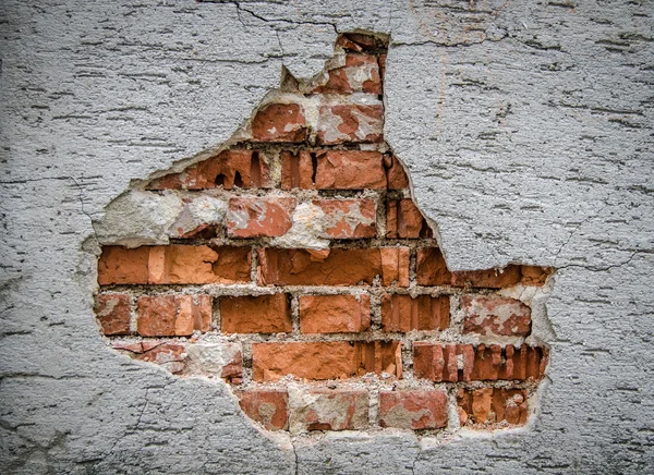 Broken Brick Wall — Stock Photo, Image