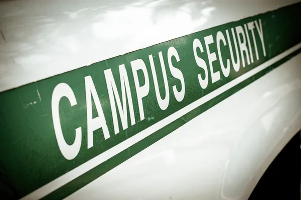 Retro Campus Security — Stock Photo, Image