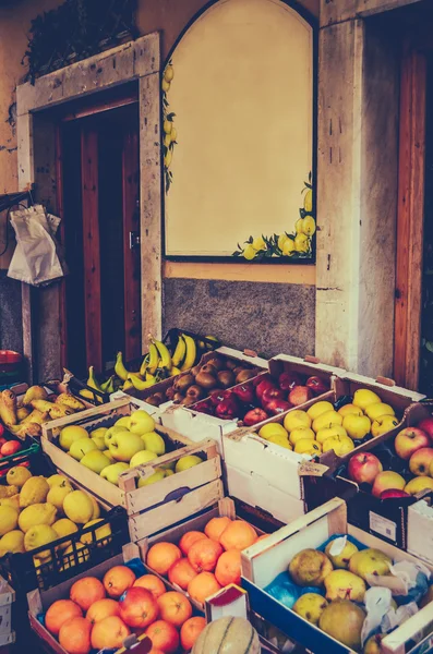 ビンテージ ヨーロッパ果物市場 — ストック写真
