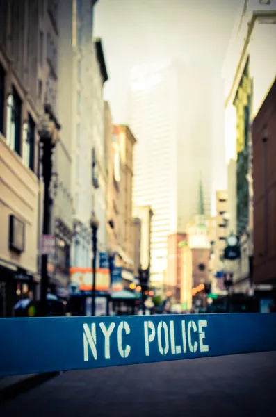 Retro nyc plaats delict — Stockfoto