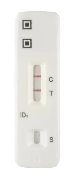 Rapid Lateral Flow Covid Test Strip Show Positive Result — Stock fotografie