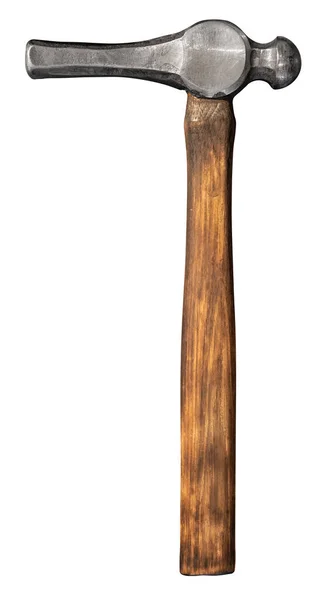 Vintage Blacksmith Hammer Odizolowany Białym Tle — Zdjęcie stockowe
