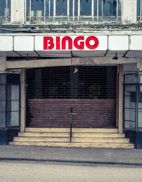 Salão Bingo Fechado Uma Cidade Degradada Reino Unido Uma Consequência — Fotografia de Stock