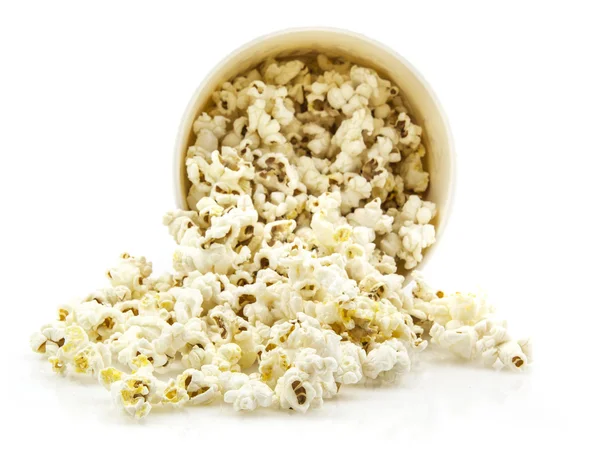 stock image Large classic box of theater popcorn isolated on white