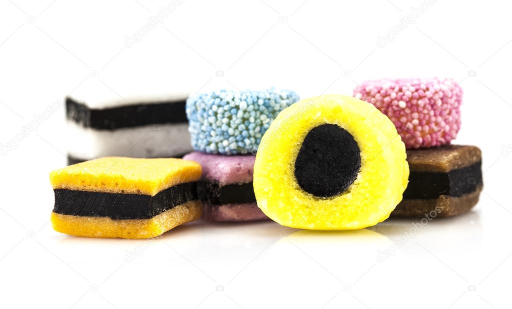 Selection of liquorice sweets