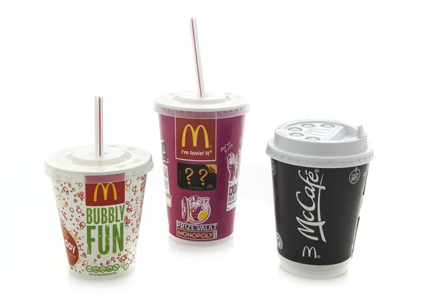 McDonalds içecekler — Stok fotoğraf
