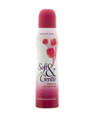 beyaz zemin üzerinde yumuşak & nazik şehvetli aromaterapi anti-perspirent deodorant