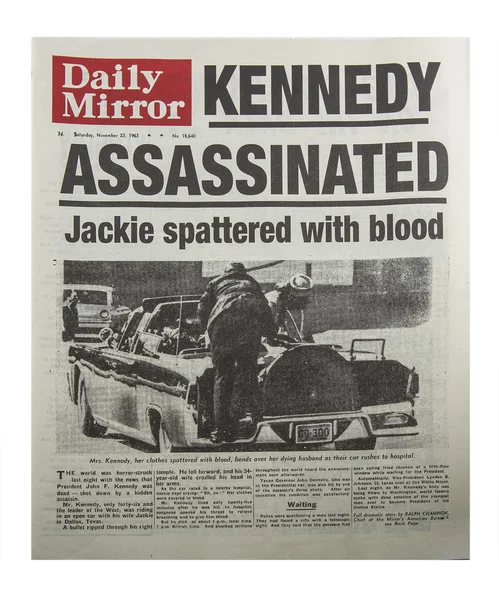 Убийство Кеннеди — стоковое фото