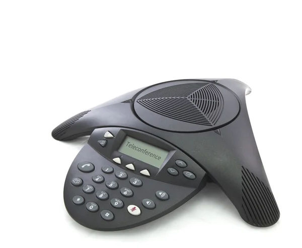 Conference phone. Isolated on white background — Stock Photo, Image
