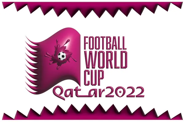 Qatar 2022 Fotboll Illustration — Stockfoto