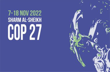 COP 27 - Sharm El-Sheikh, Mısır, 7-18 Kasım 2022 - Uluslararası iklim zirvesi illüstrasyonu