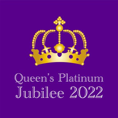 The Queens Platinum Jubilee 2022 - In 2022, Her Majesty The Queen will become the first British Monarch to celebrate a Platinum Jubilee after 70 years of service clipart