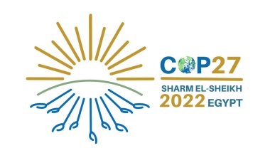 COP 27 - Sharm El-Sheikh, Mısır, 7-18 Kasım 2022 - Uluslararası iklim zirvesi illüstrasyonu