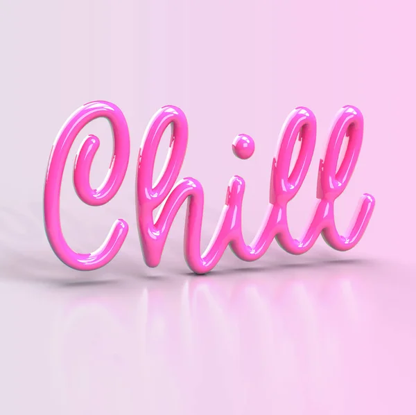 Chill Render Pink Background — Foto Stock