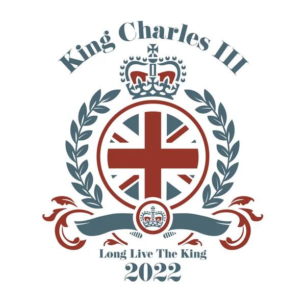 King Charles Iii 2022 Vector Illustration — Vettoriale Stock