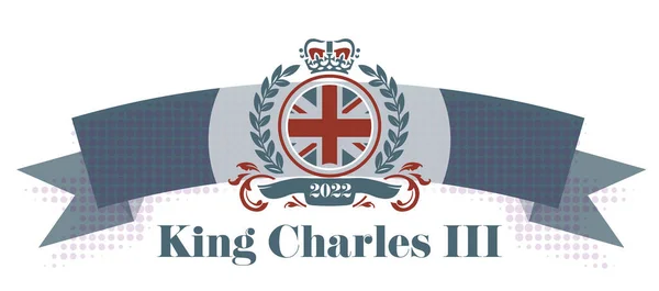 King Charles Iii 2022 Vector Illustration — Vettoriale Stock