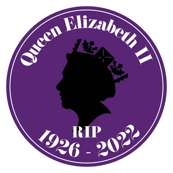 Swindon Regno Unito Settembre 2022 Queens Elizabeth Dies 1926 2022 — Vettoriale Stock