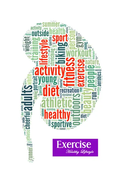 Healthy lifestyle to save kidney info-text graphics and arrangement concept — Stock Photo, Image