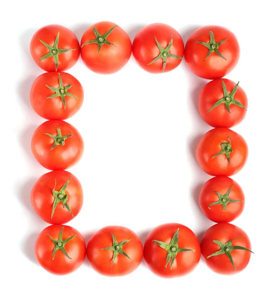 Red tomatoes frame — Stock Photo, Image