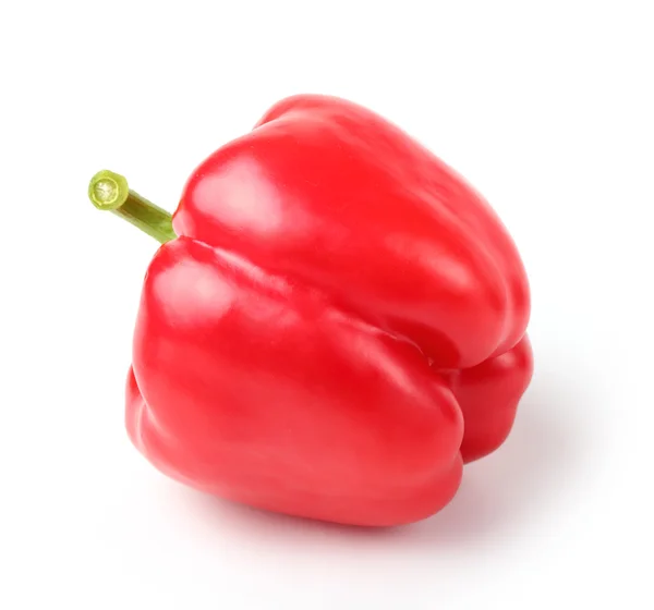 Červenou papriku na bílém pozadí — Stock fotografie