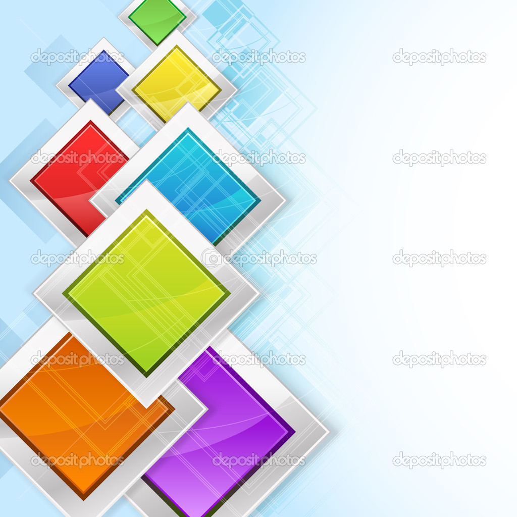 Colorful rhombus in metallic frames