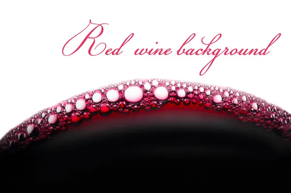 Pozadí s bublinkami červeného vína — Stock fotografie
