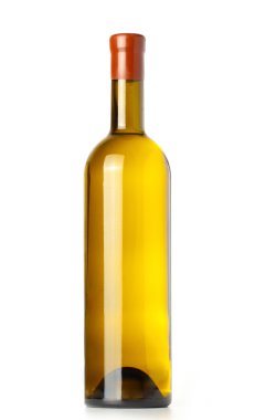 beyaza beyaz şarap şişesi