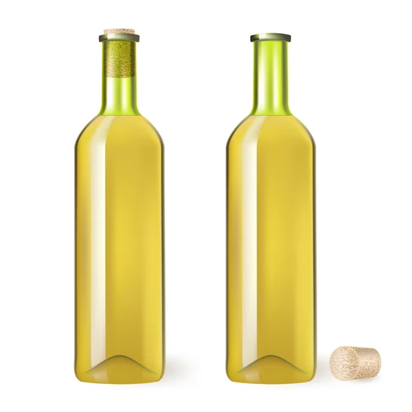 Bouteille de vin blanc — Image vectorielle