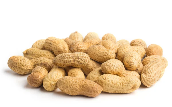 Peanuts on white — Stock Photo, Image