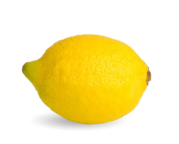 Whole lemon on white background — Stock Photo, Image