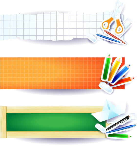 Back to school, banners
