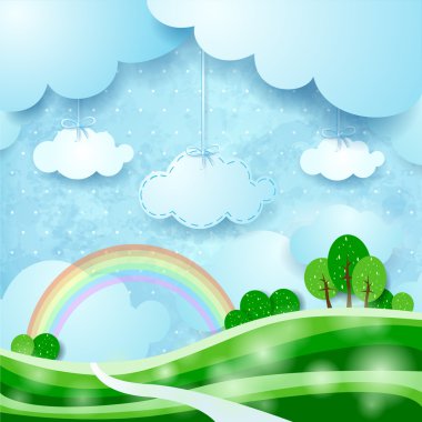 kırsal, fantezi illüstrasyon