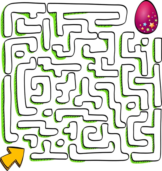 Velikonoční labyrint — Stockový vektor