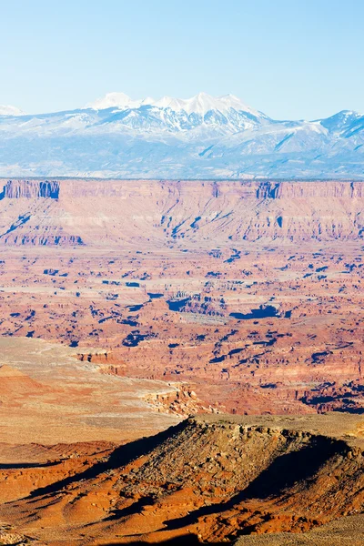 Parco Nazionale degli Archi con Montagne di La Sal, Utah, USA — Foto Stock