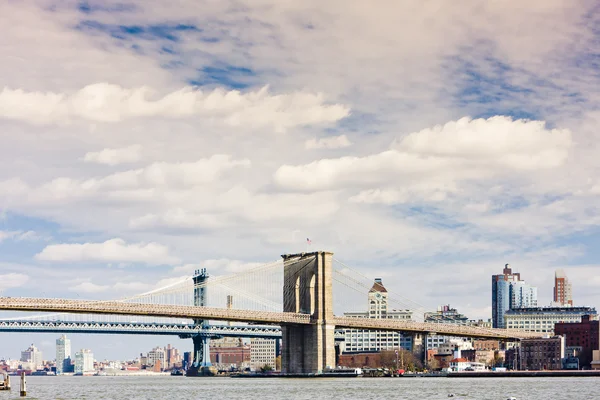 Brooklyn Bridge, Manhattan, Nova Iorque, EUA — Fotografia de Stock