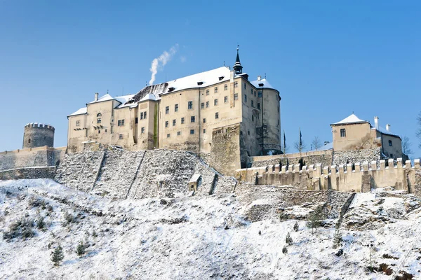 Замок Чески Фаберк зимой, Чехия — стоковое фото