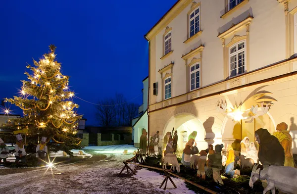 Nove Mesto nad Metuji at Christmas, Czech Republic — Stock Photo, Image