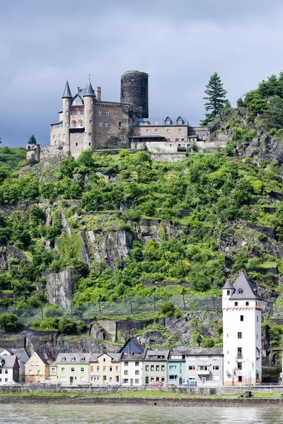 Cutts kasteel, st. goar, Rijnland-Palts, Duitsland — Stockfoto