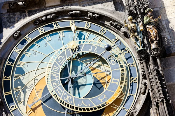 Detail of horloge at Old Town Square, Prague, Czech Republic — Stock Photo, Image