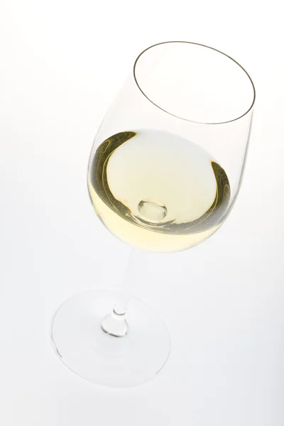 Wineglass fehér borral. Koncepció és ötlet — Stock Fotó