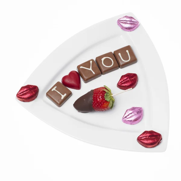 Шоколад Святого Валентина — стокове фото