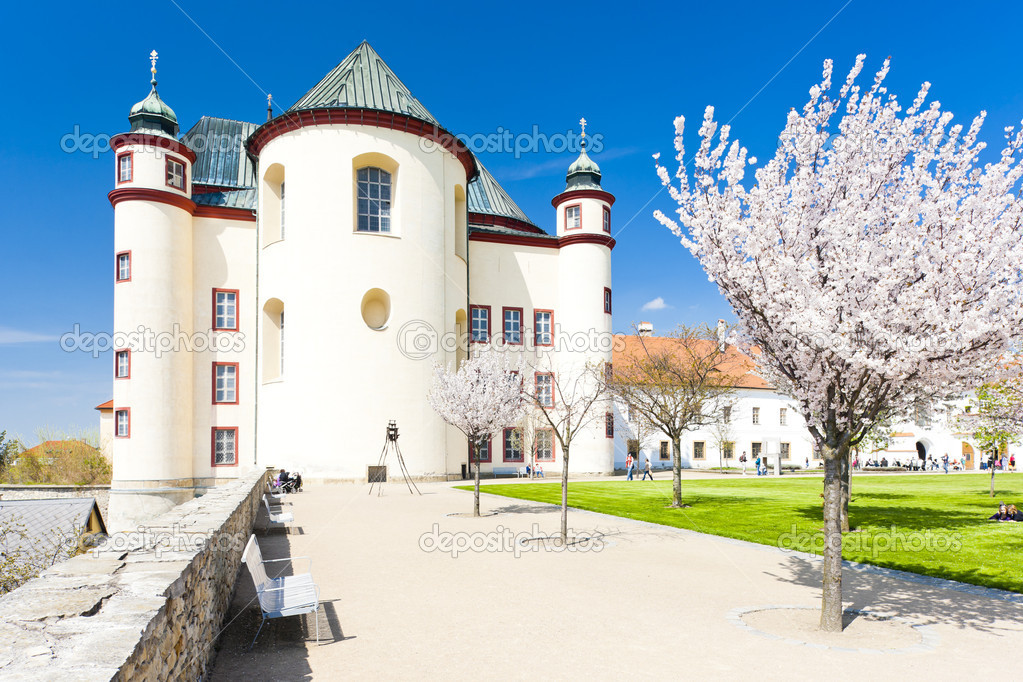 Monastery's garden in Litomysl, Czech Republic