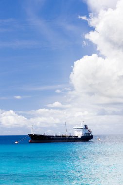 gemi üzerinde Karayip Denizi, barbados