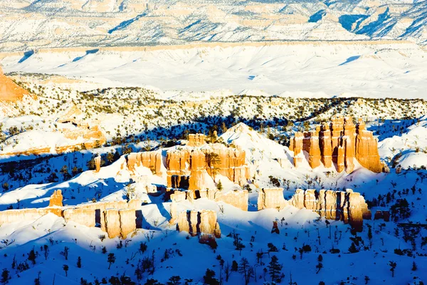 Bryce Canyon National Park på vintern, Utah, USA — Stockfoto