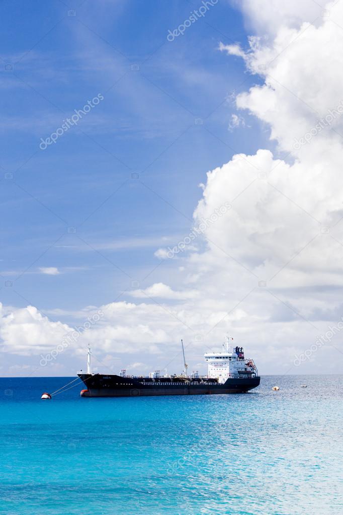 Ship on Caribbean Sea, Barbados