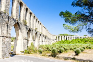 Pegoes Aqueduct, Estremadura, Portugal clipart
