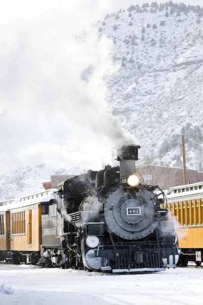 Durango és silverton keskeny nyomtávú vasút, colorado, Amerikai Egyesült Államok — Stock Fotó